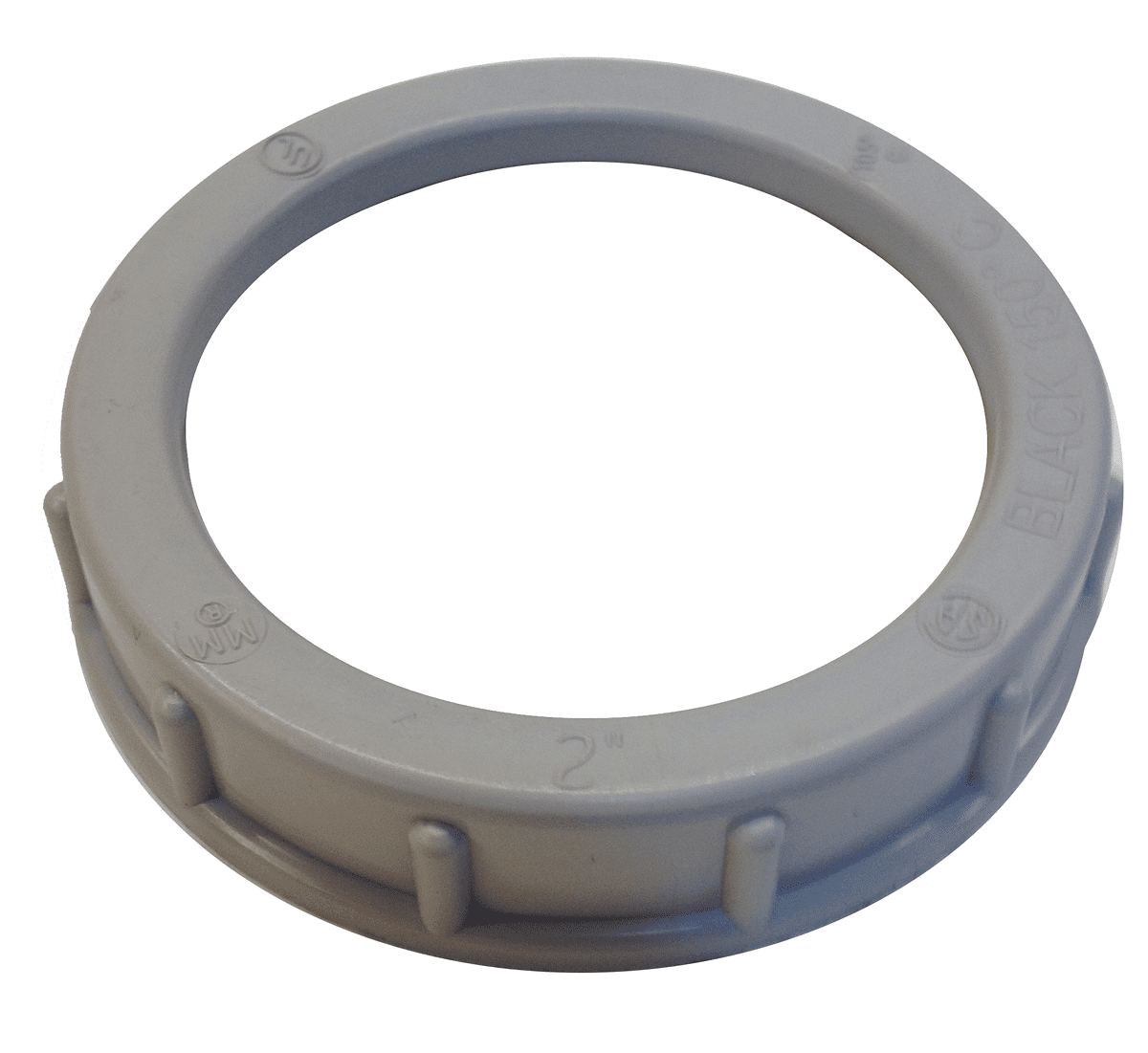 Round plastic cap component