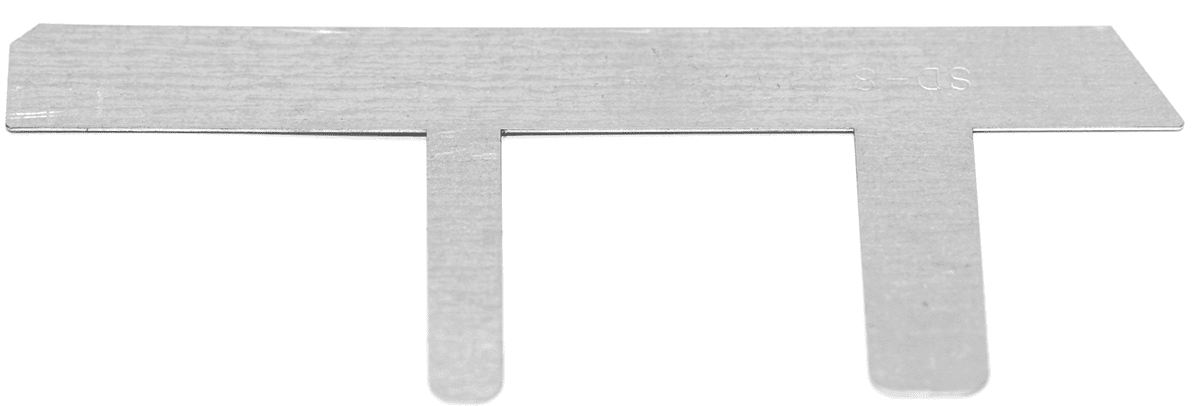 Metal bracket with three prongs